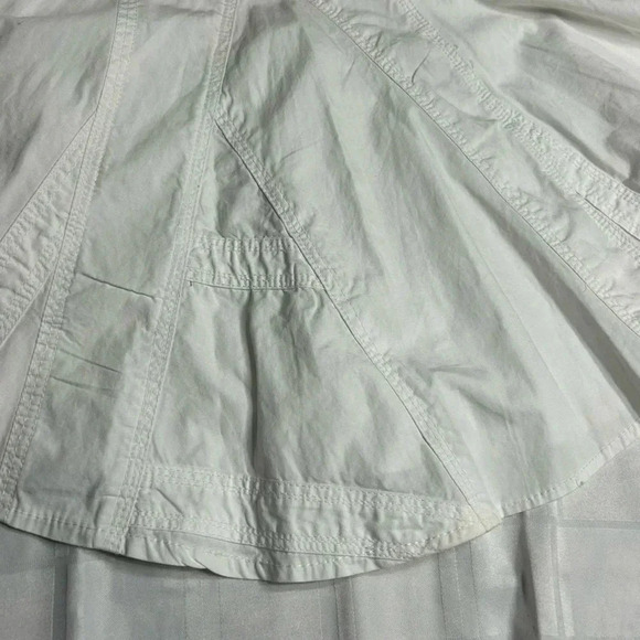 Vintage NWT pleated Swing flare skirt  S.Embroidered,pockets,sheer,Pudding Jeans - Picture 10 of 16